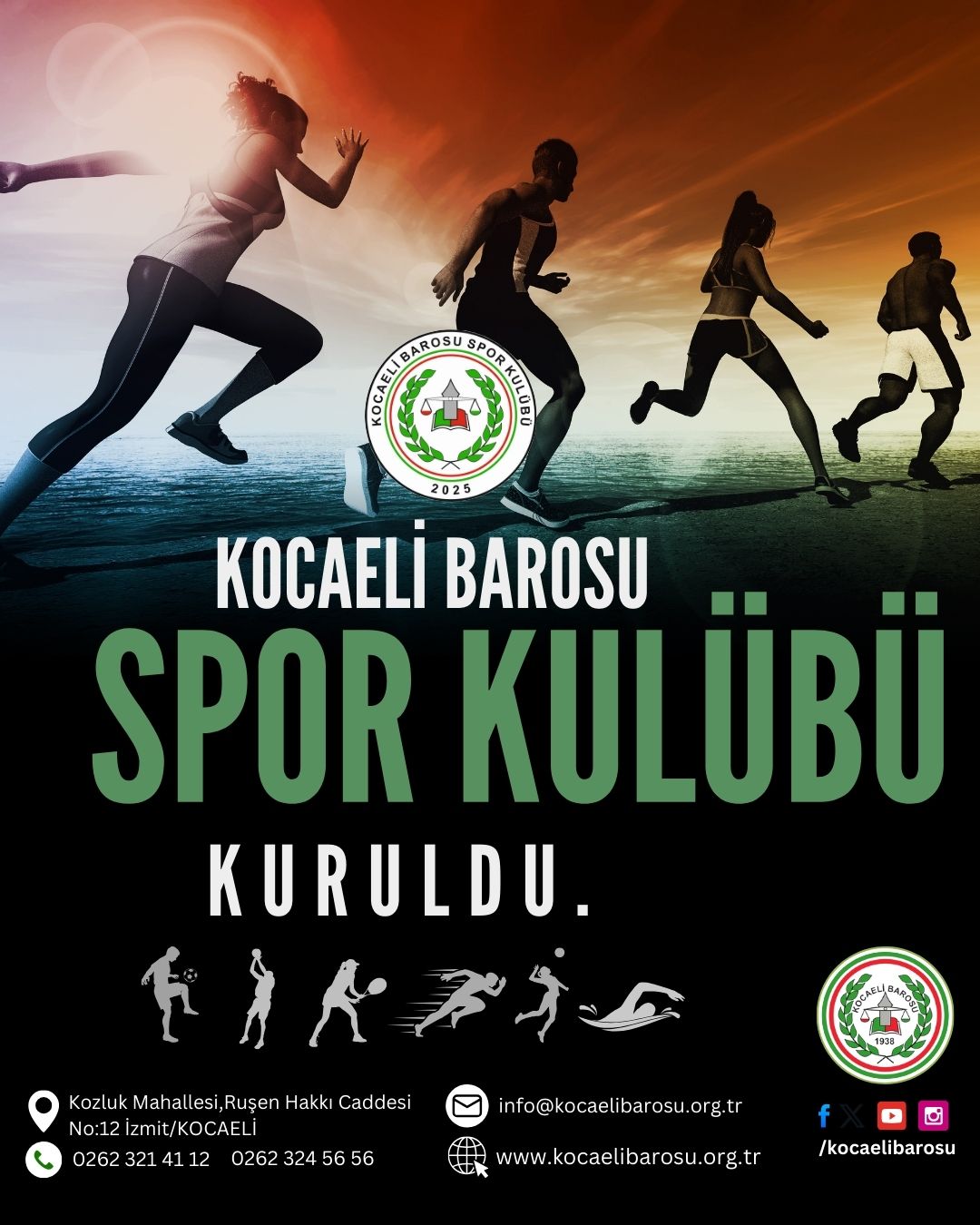 KOCAELİ BAROSU SPOR KULÜBÜ KURULDU