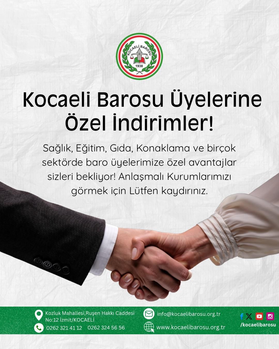 BAROMUZLA İNDİRİM ANLAŞMASI BULUNAN KURUM VE İŞLETMELER
